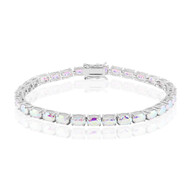 Mondlicht-Quarz-Silberarmband