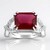 Anello in argento con Rubino Bemainty