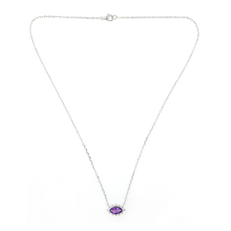 Collar en plata con Amatista de Zambia (de Melo)