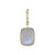 9K Rainbow Moonstone Gold Pendant