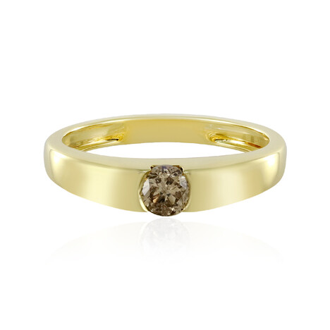 Anello in argento con Diamante Champagne I2