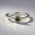 Anello in argento con Zircone Ceylon Verde (MONOSONO COLLECTION)