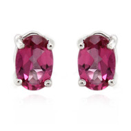 Orecchini in argento con Topazio Rosa