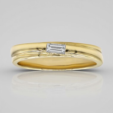 Anillo en oro con Diamante IF (D) (Annette)