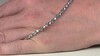 Brazalete en plata con Aguamarina de Brasil
