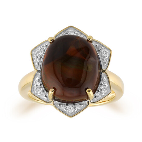 Anillo en oro con Ágata de fuego