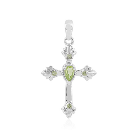 Peridot-Silberanhänger