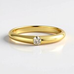 Anello in argento con Diamante Cioccolato I2