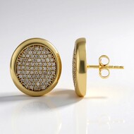 Pendientes en oro con Diamante I1 (H)  (de Melo Gold)