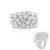 Zilveren ring met zirkonen (de Melo Essence)