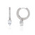 Zirkon-Silberohrringe