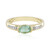 Anillo en oro con Esmeralda de Colombia
