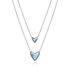Collar en plata con Larimar