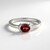 Anello in argento con Granato Mozambico