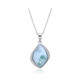 Collar en plata con Larimar
