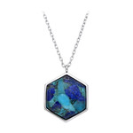 Multi Gem Silver Necklace