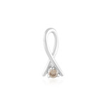 I2 Champagne Diamond Silver Pendant
