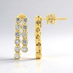 Boucles d'oreilles en or et Diamant SI1 (G) (Annette)