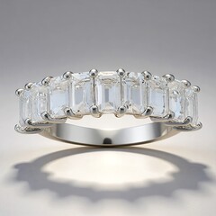 Anello in argento con Topazio Bianco