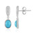 Sleeping Beauty Turquoise Silver Earrings (Faszination Türkis)