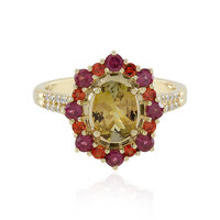 Bague en or et Tanzanite jaune non chauffée  (Adela Gold)