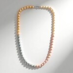 Collana in argento con Perla d'Acqua Dolce Bianca (TPC)