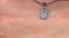 Colgante en plata con Topacio azul cielo
