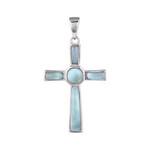 Colgante en plata con Larimar