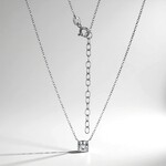 Collana in argento con Topazio Bianco