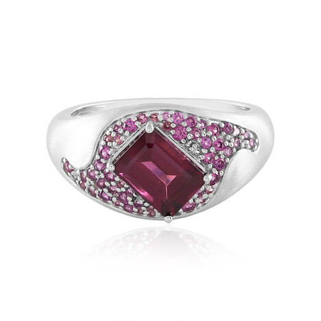 Rhodolite Silver Ring (de Melo)