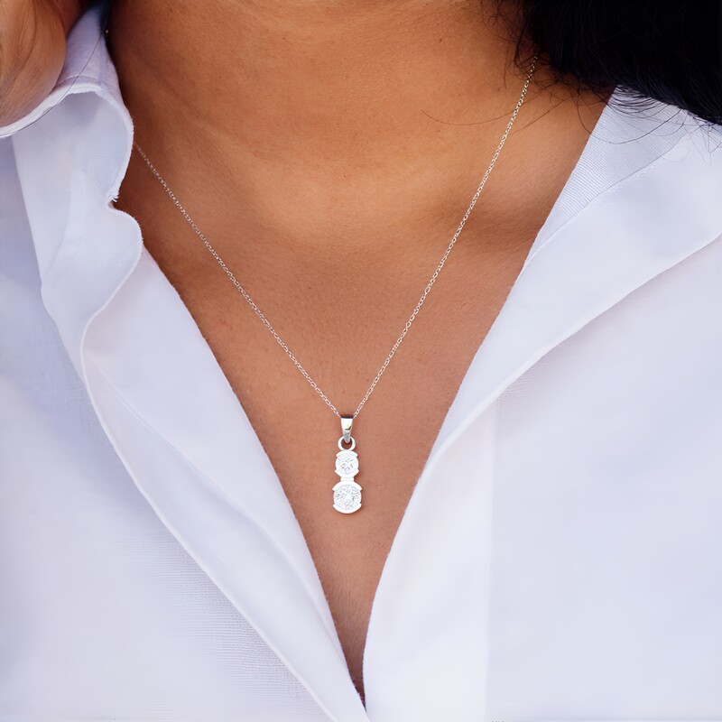 Ciondolo in argento con Quarzo Herkimer (Pallanova)