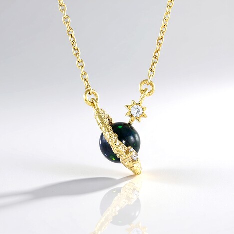 Collana in argento con Opale Mezezo (de Melo Essence)