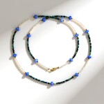 Collana in argento con Quarzo Blu (Riya)