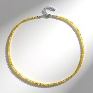 Collana in argento con Berillo Giallo