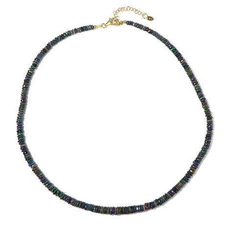 Mezezo-Opal-Silberhalskette