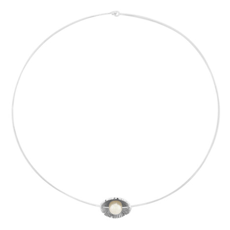 Collana girocollo in argento con Perla di Acqua Dolce