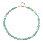 Amazonit-Silberhalskette