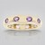 Anello in oro con Zaffiro Ceylon Porpora