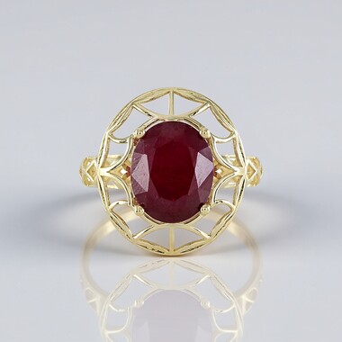 Anillo en oro con Rubí de Madagascar (Ornaments by de Melo)