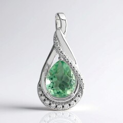 Ciondolo in argento con Fluorite Verde (Pallanova)