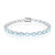 Bracciale in argento con Topazio Blu Cielo
