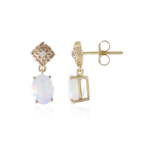 Welo-Opal-Goldohrringe