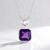 Collana in argento con Ametista Zambiana (de Melo)