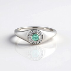Anello in argento con Apatite Blu