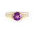 Anillo en plata con Amatista de Marruecos