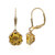 Boucles d'oreilles en argent et Citrine