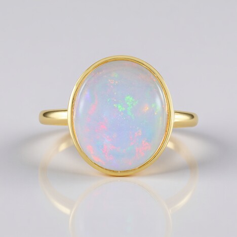 Anello in argento con Opale di Welo