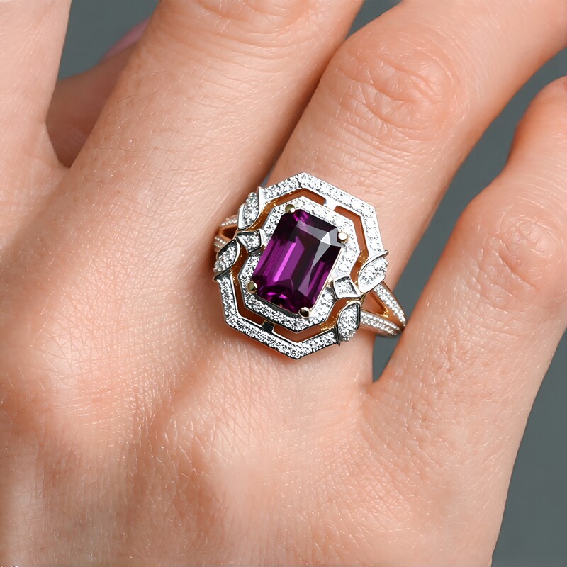 Purpur-Spinell-Goldring (SUHANA)