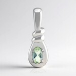 Pendentif en argent et Amblygonite