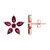 Orecchini in argento con Rodolite